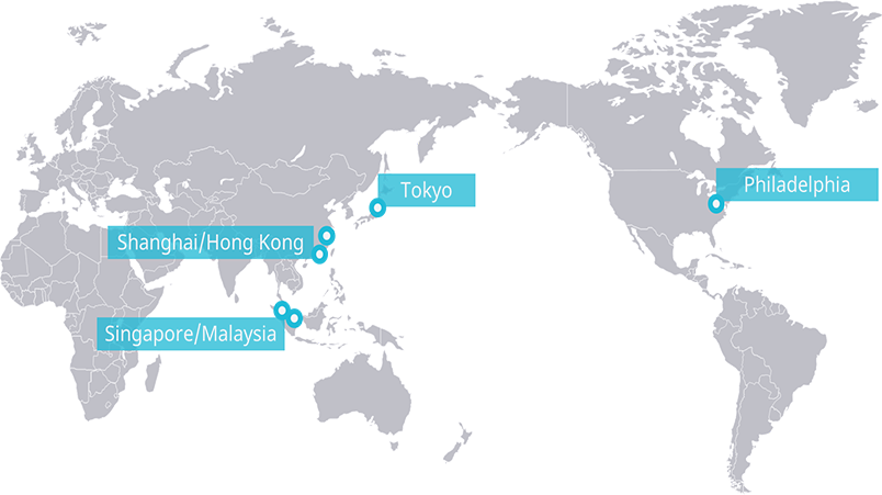 海外拠点地図
